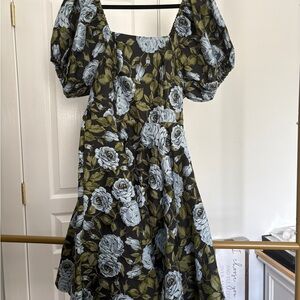 Floral Puff Sleeve Dress